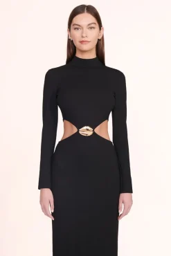 STAUD Occasion Dresses-ARLETTE DRESS - BLACK