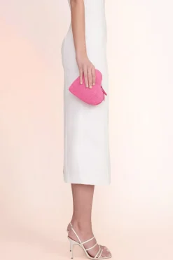 STAUD -BEADED HEART CLUTCH - BLOSSOM