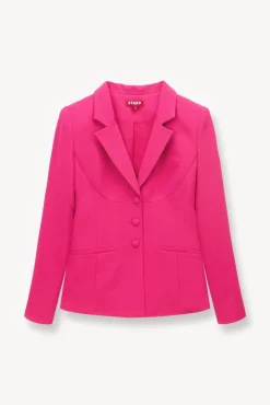 STAUD Occasion Dresses-CARSON BLAZER - MAGENTA
