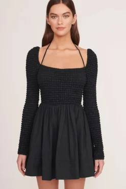 STAUD -CASSIDY DRESS - BLACK