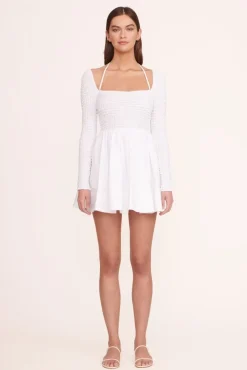 STAUD -CASSIDY DRESS - WHITE