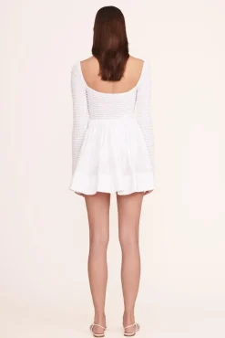 STAUD -CASSIDY DRESS - WHITE