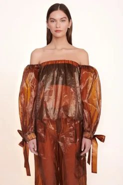 STAUD -COLBY TOP - AMBER