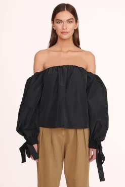 STAUD -COLBY TOP - BLACK