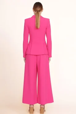 STAUD -CROPPED CALEB PANT - MAGENTA