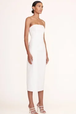 STAUD Bridal Dresses-DANIELA DRESS - WHITE