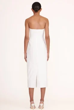 STAUD Bridal Dresses-DANIELA DRESS - WHITE