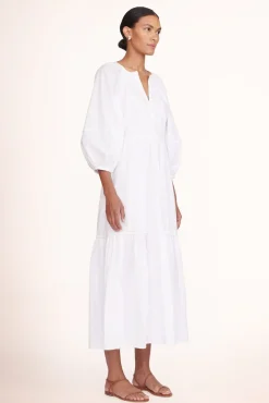 STAUD -DEMI DRESS - WHITE