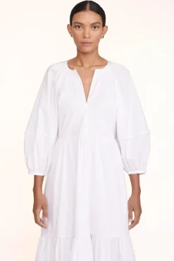 STAUD -DEMI DRESS - WHITE