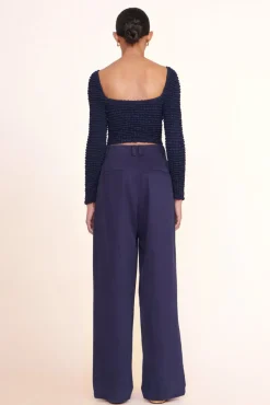 STAUD -ELEANORA TOP - NAVY
