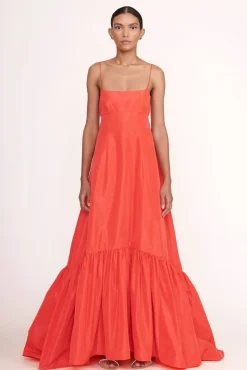 STAUD Occasion Dresses-FLORENCE DRESS - HIBISCUS