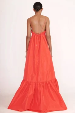 STAUD Occasion Dresses-FLORENCE DRESS - HIBISCUS
