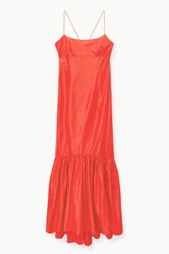 STAUD Occasion Dresses-FLORENCE DRESS - HIBISCUS