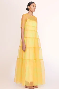 STAUD Occasion Dresses-HYACINTH DRESS - MULTI SUNRAY