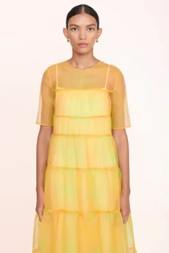 STAUD Occasion Dresses-HYACINTH DRESS - MULTI SUNRAY