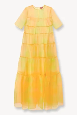 STAUD Occasion Dresses-HYACINTH DRESS - MULTI SUNRAY