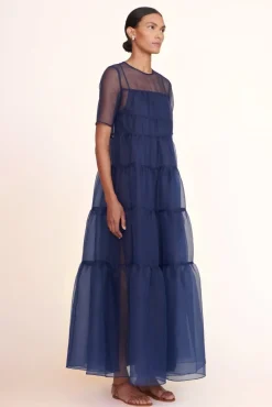 STAUD -HYACINTH DRESS - NAVY