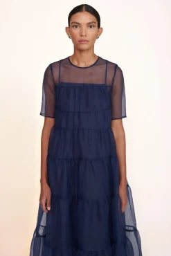 STAUD -HYACINTH DRESS - NAVY