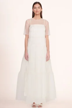 STAUD Bridal Dresses-HYACINTH DRESS - WHITE
