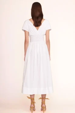 STAUD -JACKSON DRESS - WHITE