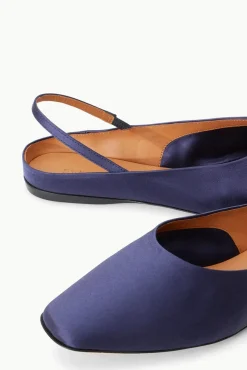 STAUD -JANINE MULE SATIN - NAVY