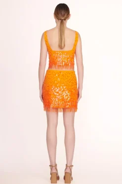 STAUD Occasion Dresses-JASMIN TOP - PAPAYA