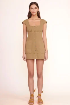 STAUD -JULIA DRESS - ROSEMARY