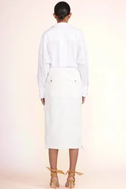 STAUD -JUSTINE SKIRT - IVORY