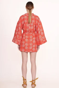 STAUD -KARLEE DRESS - HIBISCUS WHIRLPOOL