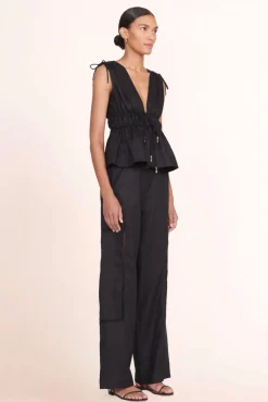 STAUD -KENDRA TOP - BLACK