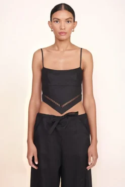 STAUD -LOYALTY TOP - BLACK