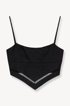 STAUD -LOYALTY TOP - BLACK