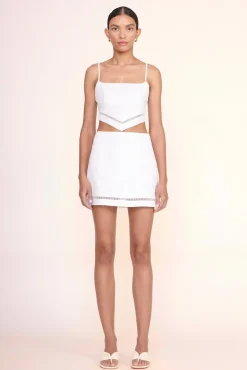 STAUD -LOYALTY TOP - WHITE