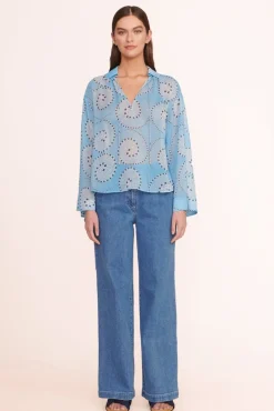 STAUD -MARISSA TOP - SHALLOW WHIRLPOOL