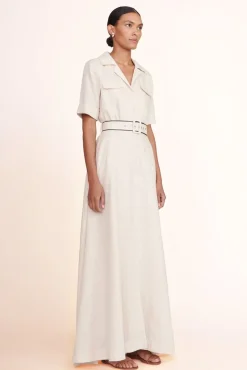 STAUD -MILLIE DRESS - NATURAL BLACK