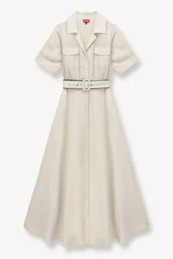STAUD -MILLIE DRESS - NATURAL BLACK