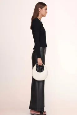 STAUD -MINI MOON BAG - CREAM