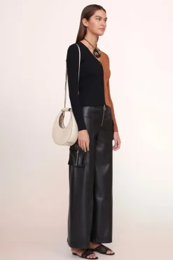 STAUD -MINI MOON BAG - CREAM