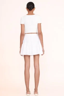 STAUD -MINI SEA SKIRT - WHITE
