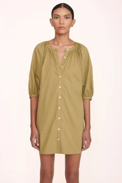 STAUD -MINI VINCENT DRESS - KHAKI
