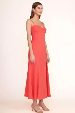 STAUD Occasion Dresses-NATALY DRESS - HIBISCUS