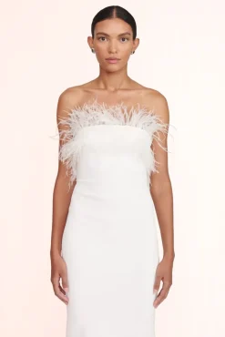 STAUD Bridal Dresses-NELLIE DRESS - WHITE