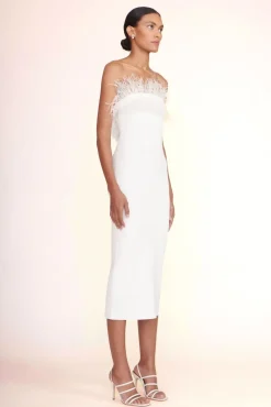 STAUD -NELLIE DRESS - WHITE