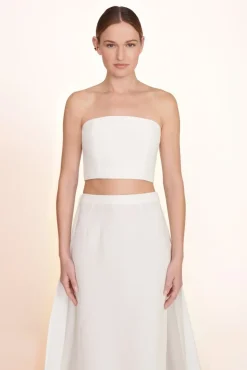 STAUD Bridal Dresses-NYLA TOP - WHITE