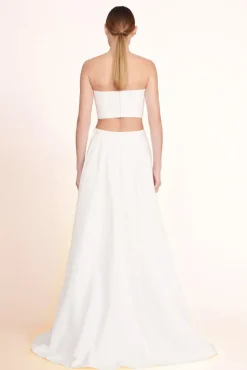 STAUD -PRUNELLA SKIRT - WHITE