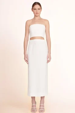 STAUD -PRUNELLA SKIRT - WHITE