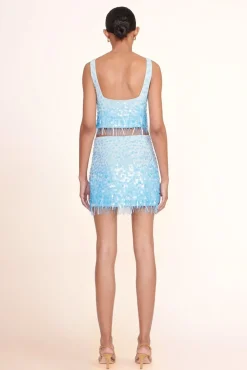 STAUD -REBECCA SKIRT - SHALLOW
