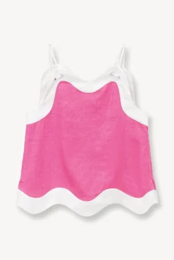 STAUD -RENATA TOP - BLOSSOM WHITE