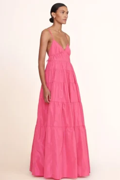 STAUD Occasion Dresses-RIPLEY DRESS - BLOSSOM