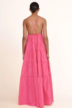 STAUD Occasion Dresses-RIPLEY DRESS - BLOSSOM